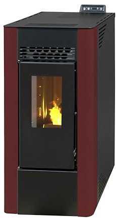 EIDER BIOMASA - KING 10 - Estufa de Pellets | 10 kW | Rendimiento 92.3% | Capacidad 15 kg | Consumo 0.56-2.02 kg/h | Encendido Rápido | Programable | Seguridad Activa | Eficiencia Energética Clase A+
