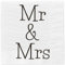 Servietten Mr & Mrs Hochzeit Papierservietten Feier Fest 80 Stück weiß 33 x 33 cm