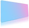 Niviy Alfombrilla Ratón XXL 900X400mm Alfombrilla Gaming Grande con Superficie Suave y Base de Goma Antideslizante Adecuado Mouse Pad para Hogar/Oficina Degradado Azul Rosa
