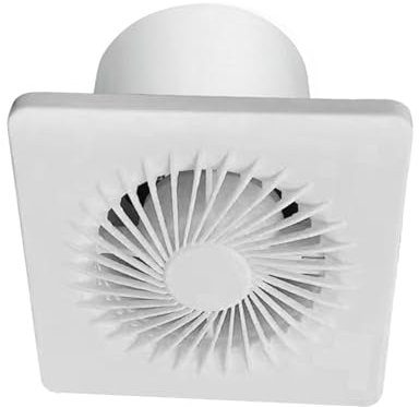 Ventilateur extracteur d'air 12 V haute vitesse pour fenêtre et mur, ventilation silencieuse pour contrôle de l'humidité dans la cuisine, poulailler, WC