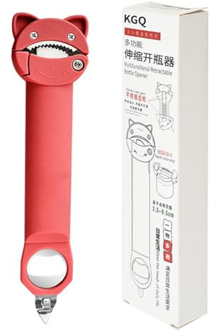 MWZBTG Pinces à bocaux, ouvre-bocal rétractable,Ouvre-boîte rétractable pour couvercle de bouteille | Poignée d'ouverture de bouchons manuelle pour personnes âgées, Gadget de cuisine, ouvre-bouteille