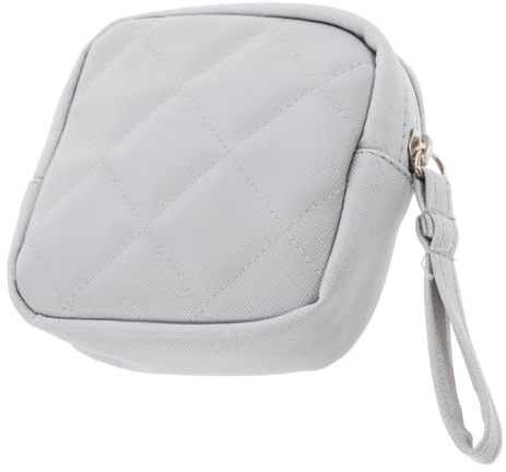 Beavorty Hygienehalter Periodentasche Klein Mit Druckknopf Grauer Organizer Für Damenbinden Lippenstifte Reise Kosmetiktasche