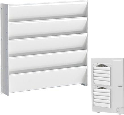 Jiimhte Déflecteur d'Air pour Climatiseur Murale | Déflecteur d'Air pour Unité Extérieure de Climatisation | Grille de Guidage et Protection pour Ventilation Murale Plafond Fenêtre Conduit de