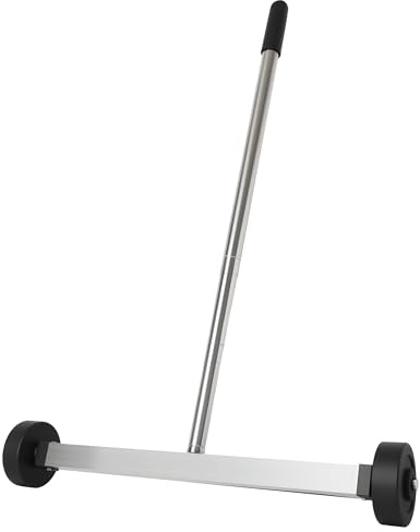 17-Inch Magnetic Sweeper with Telescoping Adjustable Handle | Magnet Pickup Tool for Nails, Screws in Workshop, Garage, Yard