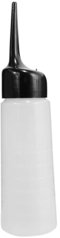 Bouteille applicatrice étanche en plastique de 5 oz – Pot de lavage pour le nettoyage des cheveux en salon avec pointe longue pour l'application teinture couleur cheveux