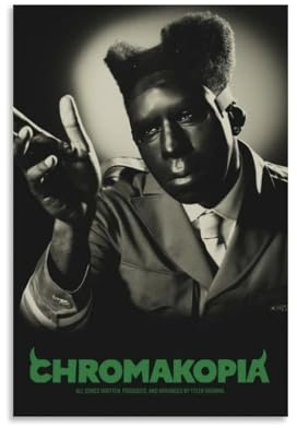 Generisch Vintage Tyler The Creator Poster Rapper Album Music Cover Für Zimmer, Ästhetische Leinwand-Wandkunst, Schlafzimmer-Dekor Posters 12x18inch(30x45cm)
