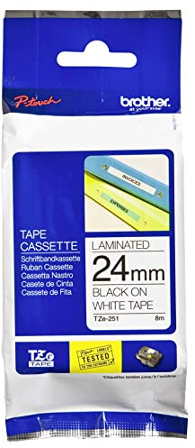 Brother TZ251 - Laminated tape - black on white - Roll (2.4 cm x 8 m) - 1 pcs.