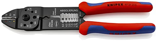 Knipex Pinza per Capicorda Verniciata Nera, Rivestiti in Materiale Bicomponente 230 Mm 97 21 215