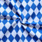 STOFFKONTOR Baumwollstoff Bayern Raute Meterware Blau Weiss