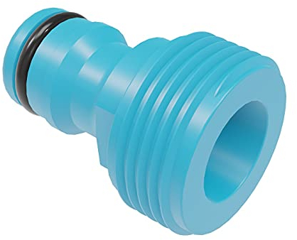 Cellfast Anschluss mit Außengewinde, Hahnanschluss, Hahnverbinder, Schlauchverbinder, BASIC 3/4, 50-235, Blau