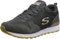 Skechers Femme Retros-OG 85-goldn Gurl Baskets, Gris Charcoal Suede Nylon Mesh Rose Gold Trim Ccl, 35.5 EU