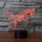HPBN8 Ltd Horn 3D Musikinstrumente Lampe USB Power 7 Farben Amazing Optical Illusion 3D wachsen LED Lampe Formen Kinder Schlafzimmer Nacht Licht