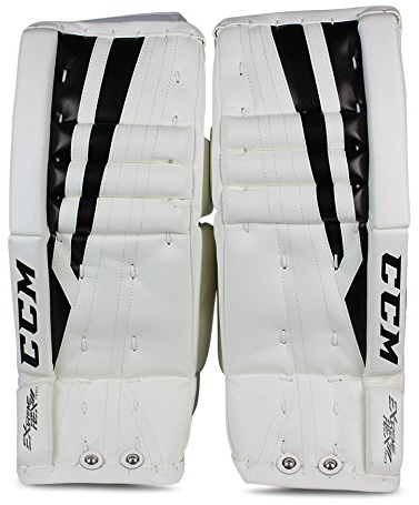 CCM Extreme Flex 760 Jugend Torwart Bein pads-22-white/schwarz