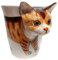Vassoio Gatto rosso – Tazzine – Coppa - Regali Casa Cucina Tavolo ceramica – divertenti - umoristici - originali – animali - fatto a mano