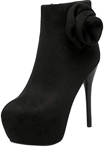 Smilice Stivali da donna con tacco a spillo, Nero , 34 EU