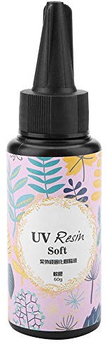 Akozon Resina Uv Gel Transparente No Tóxico De Secado Rápido Pegamento Uv Diy(60G)