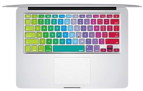 DEKALESK MacBook KeyBoard Sticker for Air 13 Water-Proof Cover Decals Individual Keys Skin For Retina 2018 (1-MacBook General, 1-Ice Cream)