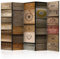 decomonkey Paravent Raumteiler Innen Holz Vintage 225x172 cm 5 Teilig Einseitig Room Divider Wall Raumteiler Stehend Trennwand Sichtschutz Spanische Wand Sichtschutzwand Wohnzimmer Retro