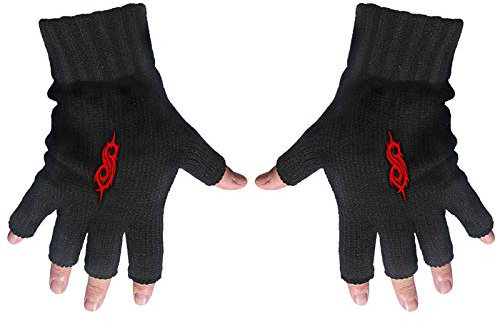 Slipknot Handschuhe Fingerless Tribal S Band Logo Nue offiziell Schwarz One Size