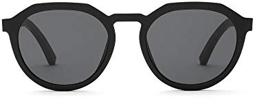 TAKE A SHOT Holz-Sonnenbrille Damen Schmal Panto, UV400 Schutz, Rund Eckig Flattop Sonnenbrille Holz