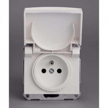 Schneider Electric - Prise de courant 2P+T 16A blanche composable (sans plaque) pose encastrée bornes vis NF IK08 IP44 Mureva SCHNEIDER ENN39430