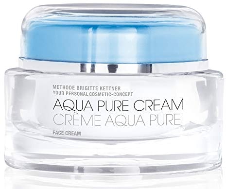 aqua pure cream 1 x 50ml - erfrischende und feuchtigkeitsspendende Gesichtspflege mit Avocadoöl, Hyaluronsäure und Kaktus-Extrakt