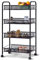 4 Tier Basket Storage Trolley Black H. 84 W. 49 D. 26cm