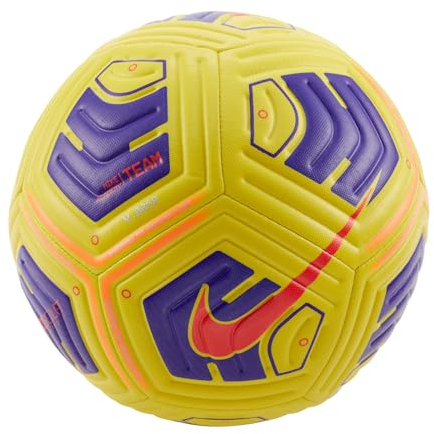 Nike CU8047-720 Academy Recreational Soccer Ball Unisex Yellow/Violet Größe 4