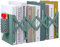 MSDADA Serre-Livres Réglable en Métal, Serre-Livres Robustes avec Porte-Stylo, Serre-Livre Télescopique pour Cuisine, Bureau, Ecole, Bibliothèque pour Enfants (Vert)