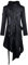 Feynman Giacca da uomo vintage Frack Steampunk, gotico, stile vittoriano, stile vintage, lunghezza media, per carnevale, cosplay, costume, colore nero 5XL