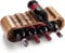 Mardili Free Standing Acacia Wood Wine Rack Storage, 8 Wine Bottle Holder Stand, Wine Shelf Organizer, Perfect for Home Décor and Wine Gifts, No Need Assembly