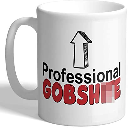 I Love Mugs - Professional Gobsh*te - Funny Irish Slang Mug, Ceramic, 11fl.oz.