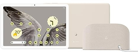 Google Pixel Tablet con Base di ricarica – Tablet Android con schermo da 11 pollici e batteria a lunghissima durata – 8 GB di RAM – 128 GB di spazio di archiviazione – Grigio creta