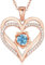 CDE Collana Donna Collana Cuore Argento 925 in Oro Rosa Gioielli Donna 3