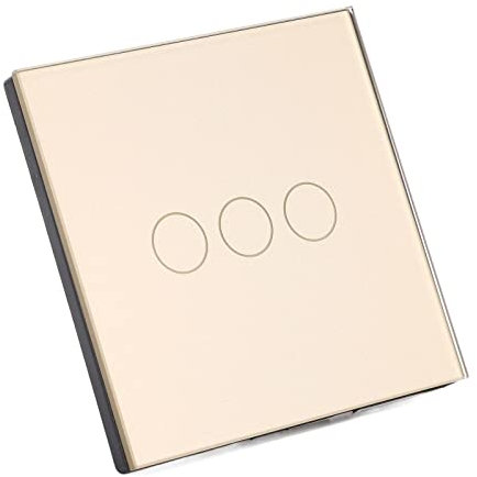 Uadme Interruptor Inteligente, 3 Vías 2.4G WiFi Control Remoto Interruptores Táctiles 86 Tipo Relé para El Hogar AC80‑260V