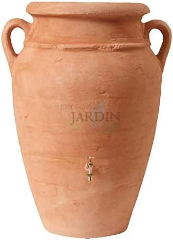 Serbatoio Anfora in terracotta. Capacità: 600 litri. Include rubinetto. Dimensioni: Diametro 92 cm, Altezza 1242 cm.