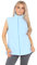 Ladies Bodywarmer | Gilet for Women - Warm Fleece Sleeveless Vest Jacket - Outdoor & Hiking Polar Fleece Zipper - Full Zip - 2 lower pockets (UK, Numeric, 12, 14, Regular, Regular, Denim Blue)