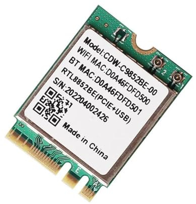 Wi-Fi 6-Modul CDW-C9852BE Realtek RTL8852BE NGFF M.2 2230 WLAN-Karte 2,4 G/5 GHz WLAN Bluetooth 5.0 für WayPonDEV X1 SBC