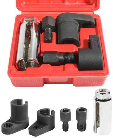 bylikeho O2 Sensor Socket,Automotive Tool Oxygen Sensor Socket Set Wrench Remover Tool and Thread Chaser Set,Car Accessories O2 Oxygen Sensor Socket Set for Removing and Install Oxygen Sensors