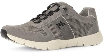 Pius Gabor Herren Sneaker Low,Halbschuhe,Wechselfußbett,zertifiziertes Leder,Freizeit,straßenschuhe,Strassenschuhe,Stone,43 EU / 9 UK