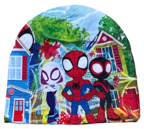 Wintermütze Spidey Marvel Mütze für Kinder mit Aufdruck 100% Polyester, mehrfarbig, 46