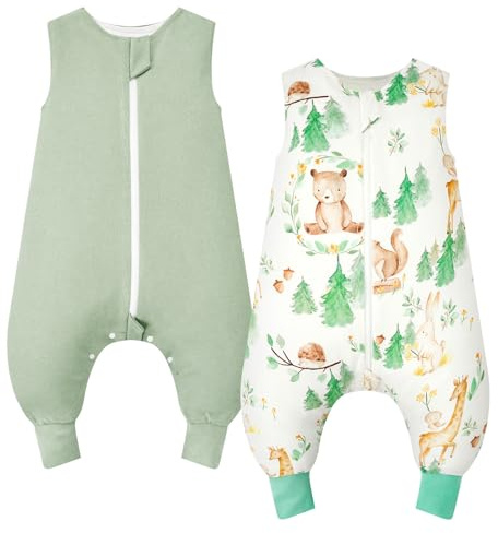WYTbaby Gigoteuse d'emmaillotage en coton 1.0 TOG pour nouveau-né | Pour toutes les saisons de 0 à 12 mois, 100 % coton