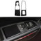 2 pezzi auto alzacristalli trim interruttore pannello adesivo cover in fibra di carbonio compatibile con Bravo 2007 2008 2009 2010 2011 2012 2013 2014 accessori interni