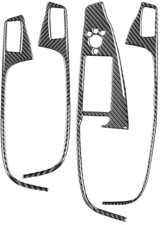 Auto Innenraum Für Für Q5 2010-2017 Kohlefaser-Modifikation Innenraum Auto Windows Bedienfeld Zierrahmen Dekor Abdeckung Aufkleber Car Innenausstattung(Rechts)