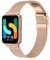 SMYAOSI Galaxy Fit 3 SM-R390 Bracelet Montre Metal Maille - Dégagement Rapide Bracelets pour Homme Femme - Métallique Mesh Watch Strap Connectée Boucle - Samsung Galaxy Fit 3 SM-R390 (Or Rose)