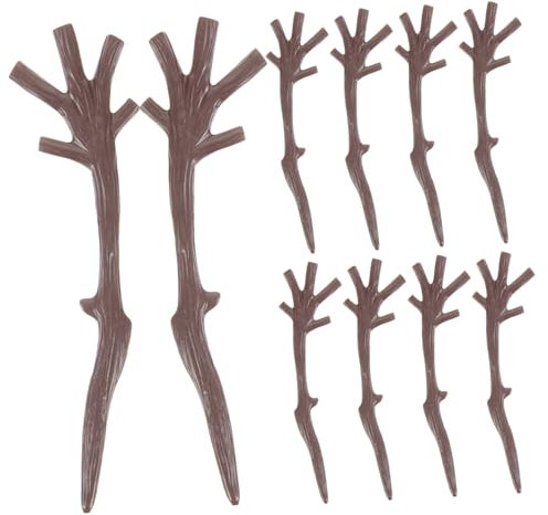 BESTonZON 100stücke Künstliche Zweige Geweihe Für Weihnachtsdekoration DIY Mann Hand Plastik Äste Für Neujahrs Weihnachtsbasteln Weihnachtsornamente Und Tischdeko