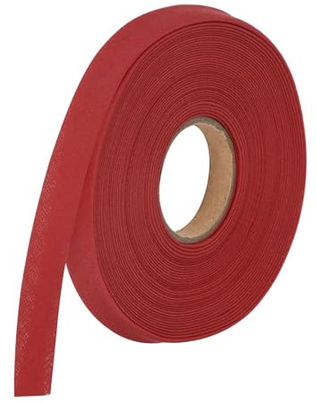 QUARKZMAN 12mm Baumwollköperband Baumwollband Saumband zum Nähen, Säumen, Quilten, Einfassen von Handarbeiten (Weinrot 10 Yards)