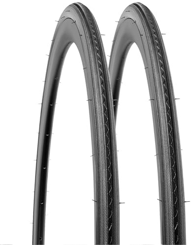YUNSCM 2-PCS 700C Ruta Bicicleta Cubierta 700x25C 25-622 Compatible with 700x25C 700x26C Bicicleta Bike Cubierta (Y-907)