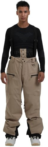 Schneehose, Skihose Herren Langgröße Wasserdicht Schneehose - Winter Winddichte Ski Hosen Für Männer Warme Gefütterte Snowboardhose Mit Verstellbarer Träger Ski Hose Skilanglaufhose