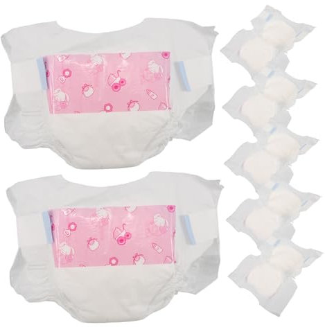 JOINPAYA Windeln für Puppen Wiederverwendbar Realistisches Design für Puppen ...